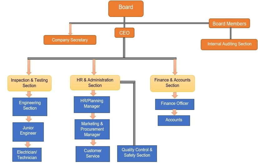 TPEE Electricals Organogram